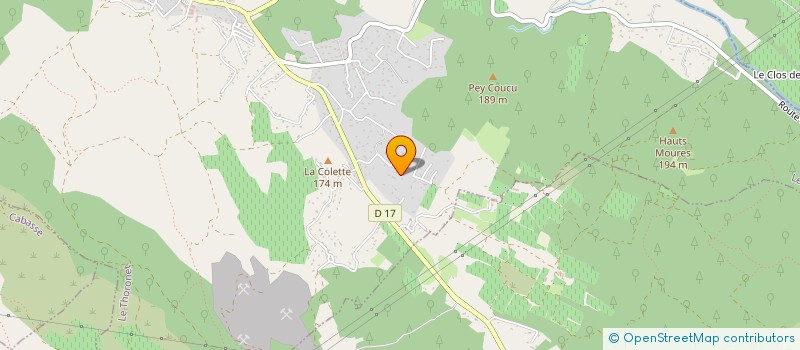 localisation de l'entreprise EVANOE  LE THORONET