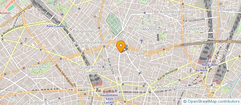 localisation de l'entreprise EVANS à PARIS