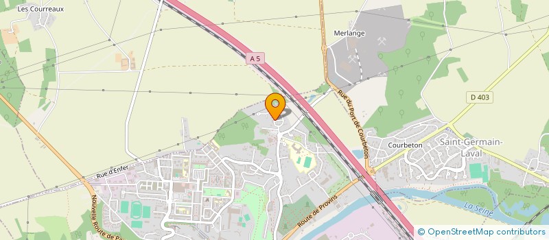 localisation de l'entreprise EVANS ELEC  MONTEREAU-FAULT-YONNE