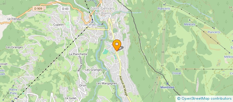 localisation de l'entreprise EVANS / PLATT INDIVISION  SAINT-GERVAIS-LES-BAINS