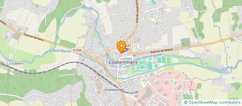 localisation de l'entreprise EVAO à COULOMMIERS