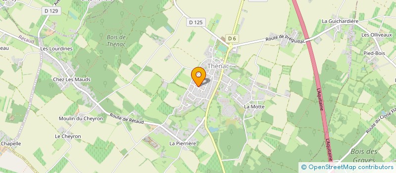 localisation de l'entreprise EVAP SCI  THENAC