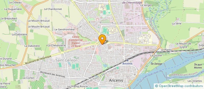 localisation de l'entreprise EVAP'ZION  ANCENIS-SAINT-GEREON