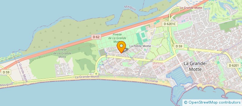 localisation de l'entreprise EVAPEM à LA GRANDE-MOTTE