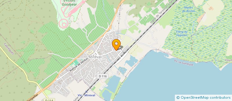 localisation de l'entreprise EVARNAUD CONSEIL  MIREVAL