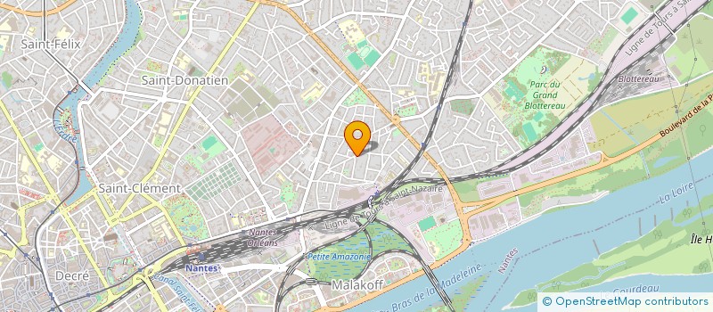 localisation de l'entreprise EVAROMA à NANTES