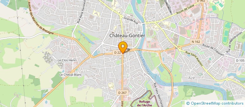 localisation de l'entreprise EVAS 53 à LAVAL