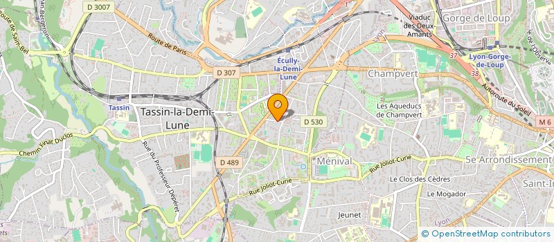 localisation de l'entreprise EVAS-SKI  TASSIN-LA-DEMI-LUNE