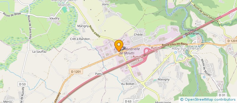 localisation de l'entreprise EVAS VILLAGE  ALBY-SUR-CHERAN