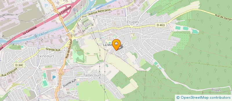 localisation de l'entreprise EVASAM  ETUPES