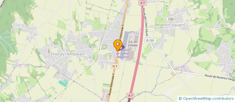 localisation de l'entreprise EVASIOM  REVENTIN-VAUGRIS