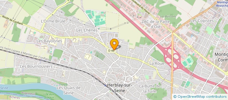 localisation de l'entreprise EVASION 2010  HERBLAY-SUR-SEINE