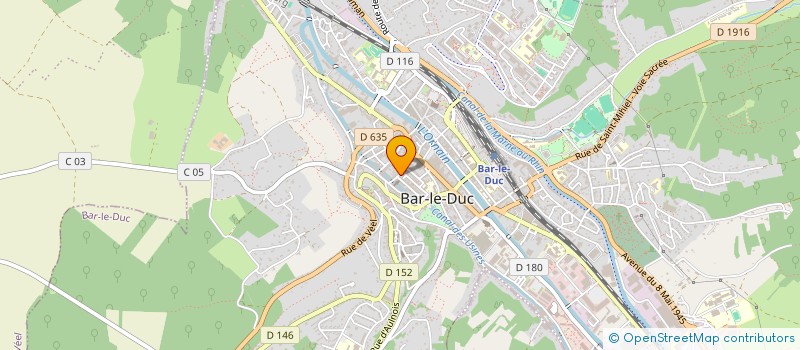 localisation de l'entreprise EVASION à BAR-LE-DUC