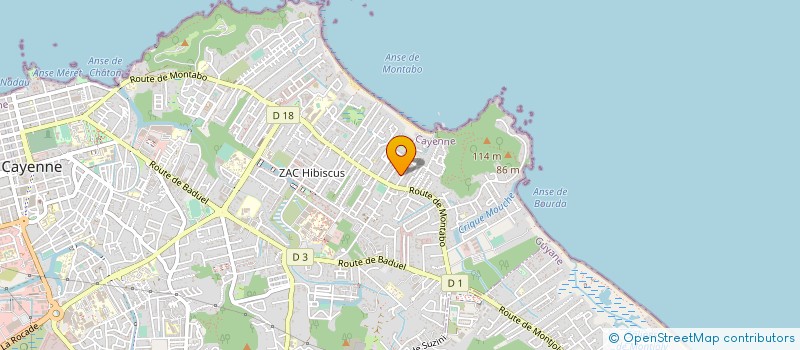 localisation de l'entreprise EVASION  CAYENNE