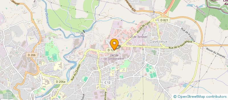 localisation de l'entreprise EVASION  DAVEZIEUX