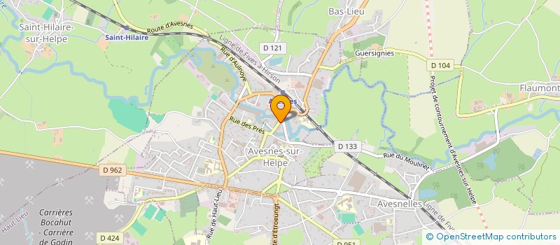 localisation de l'entreprise EVASION à AVESNES-SUR-HELPE