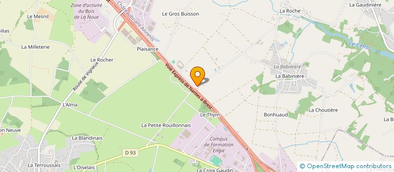 localisation de l'entreprise EVASION 44 à VIGNEUX-DE-BRETAGNE