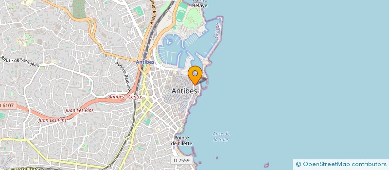 localisation de l'entreprise EVASION à ANTIBES