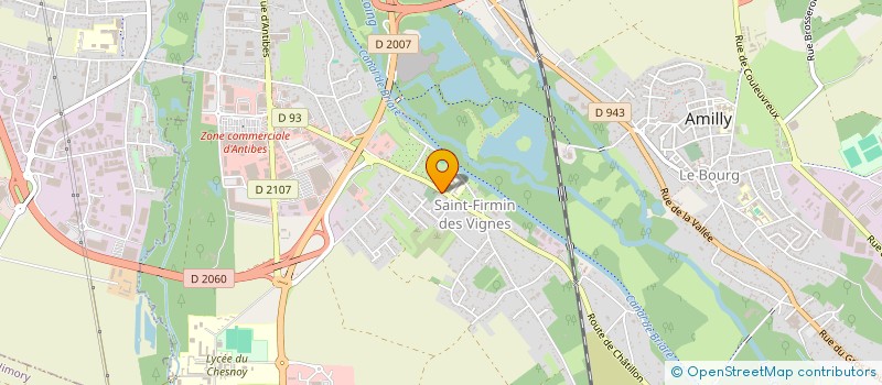 localisation de l'entreprise EVASION à AMILLY