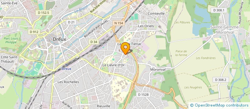 localisation de l'entreprise EVASION à DREUX