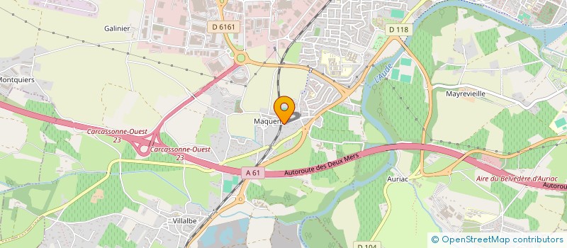 localisation de l'entreprise EVASION 60'S  CARCASSONNE