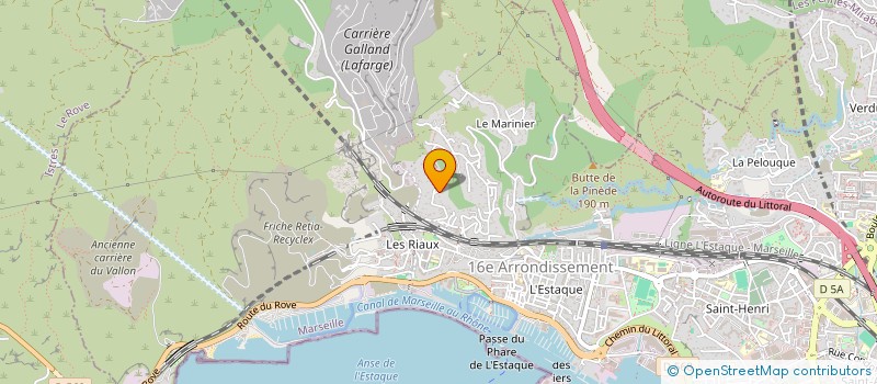 localisation de l'entreprise EVASION à MARSEILLE