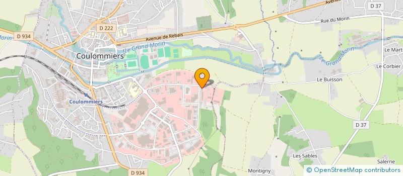 localisation de l'entreprise EVASION à COULOMMIERS