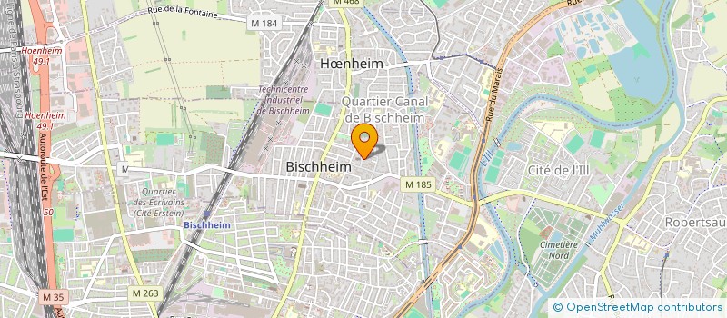 localisation de l'entreprise EVASION  BISCHHEIM