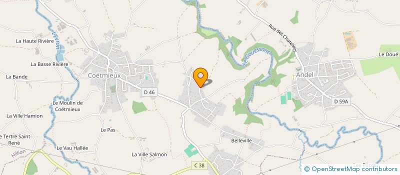 localisation de l'entreprise EVASION  COETMIEUX