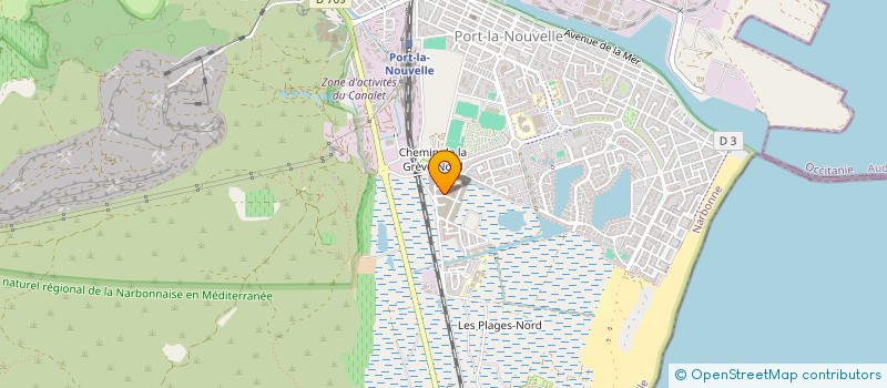 localisation de l'entreprise EVASION  PORT-LA-NOUVELLE