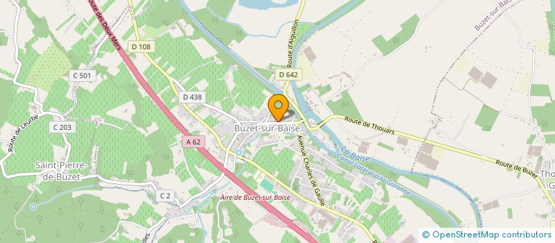 localisation de l'entreprise EVASION  BUZET-SUR-BAISE