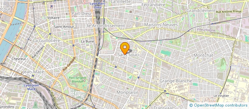 localisation de l'entreprise EVASION à LYON