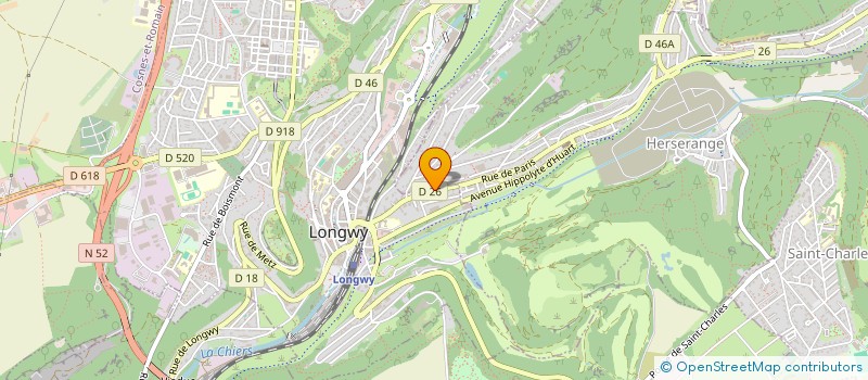 localisation de l'entreprise EVASION  HERSERANGE