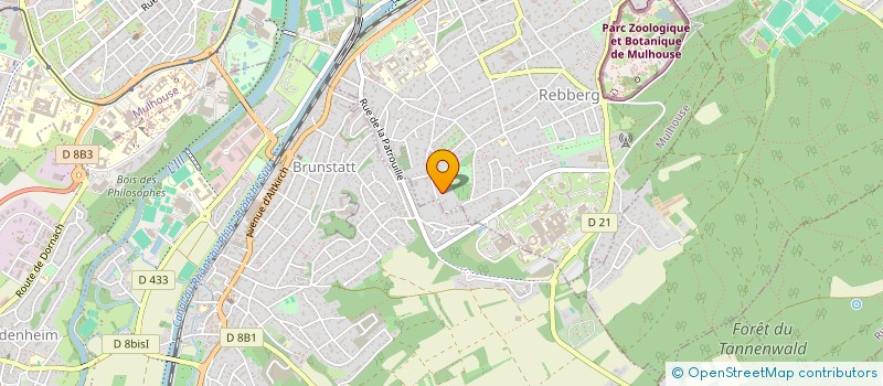 localisation de l'entreprise EVASION A TOUS PRIS  MULHOUSE