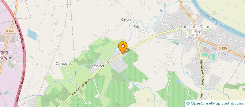 localisation de l'entreprise EVASION BASTIDIENNE  LABASTIDE-SAINT-PIERRE
