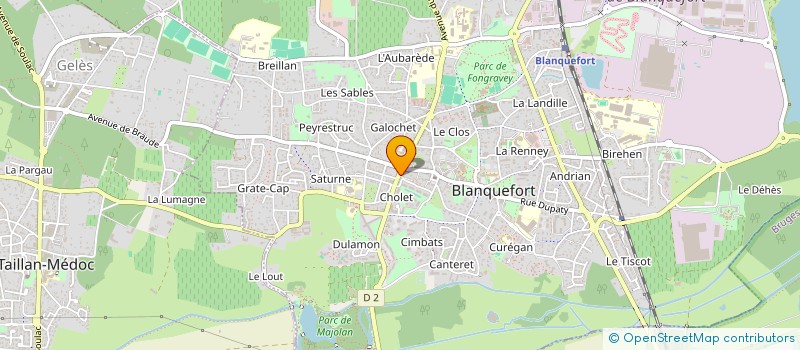 localisation de l'entreprise EVASION BEAUTE à BLANQUEFORT
