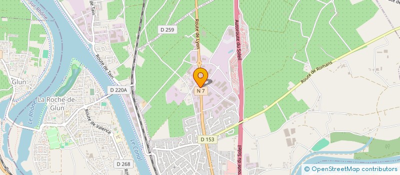 localisation de l'entreprise EVASION CAMPING à PONT-DE-L'ISERE