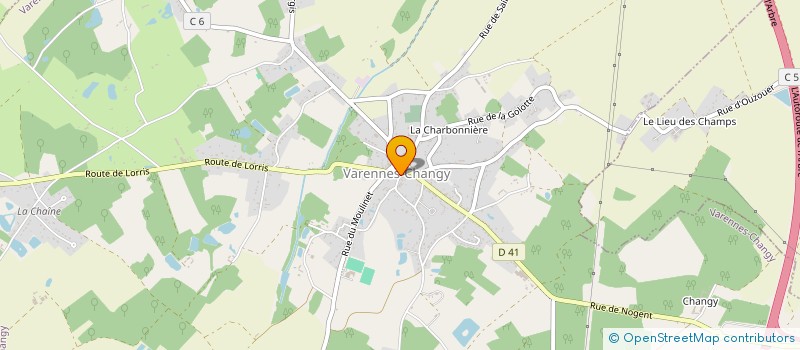 localisation de l'entreprise EVASION COIFFURE à VARENNES-CHANGY
