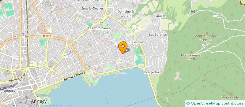 localisation de l'entreprise EVASION CONCEPT à ANNECY