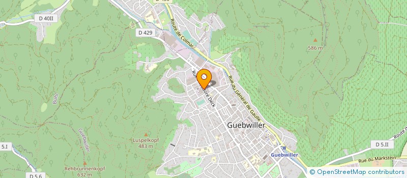 localisation de l'entreprise EVASION CUISINES  GUEBWILLER