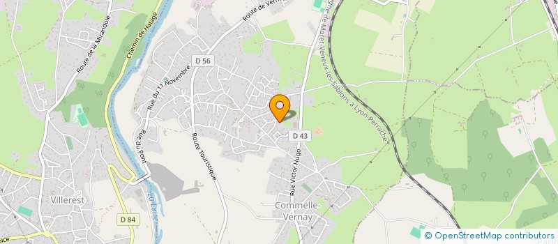 localisation de l'entreprise EVASION DE REVE  COMMELLE-VERNAY