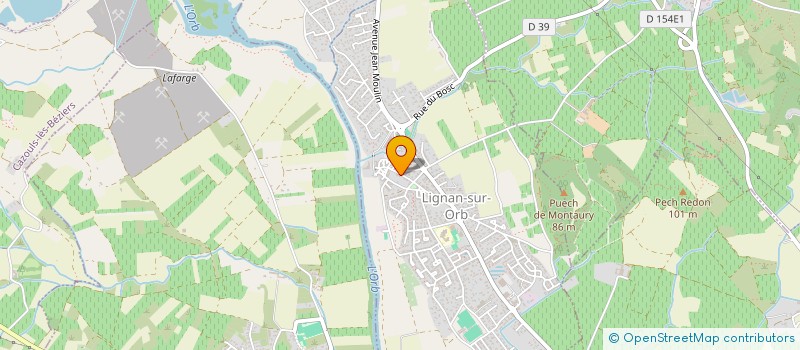 localisation de l'entreprise EVASION DES SENS à LIGNAN-SUR-ORB