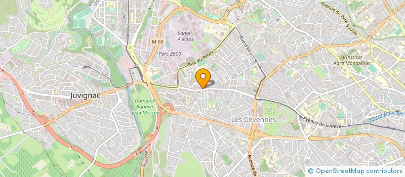 localisation de l'entreprise EVASION DES SENS à MONTPELLIER