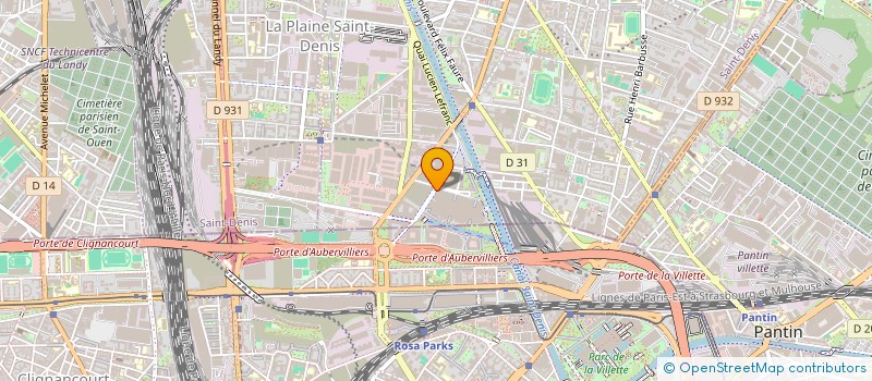 localisation de l'entreprise EVASION DIRECCTE  AUBERVILLIERS