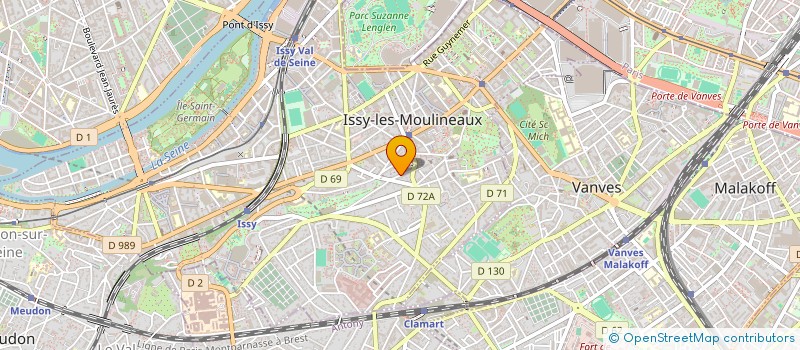 localisation de l'entreprise EVASION DRIVE à ISSY-LES-MOULINEAUX