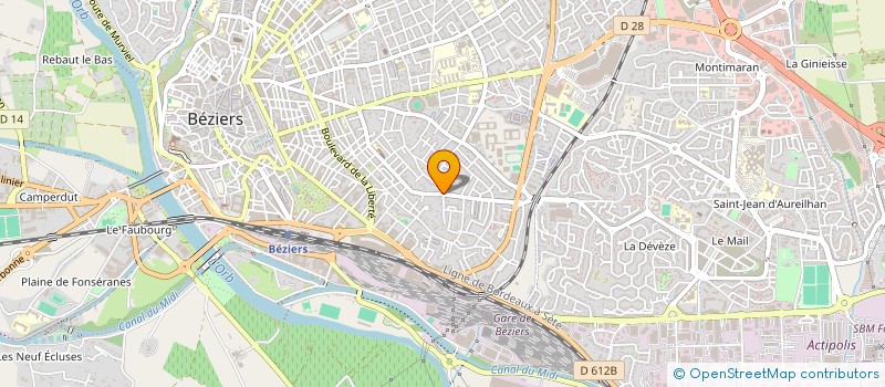 localisation de l'entreprise EVASION ET BIEN ETRE à BEZIERS