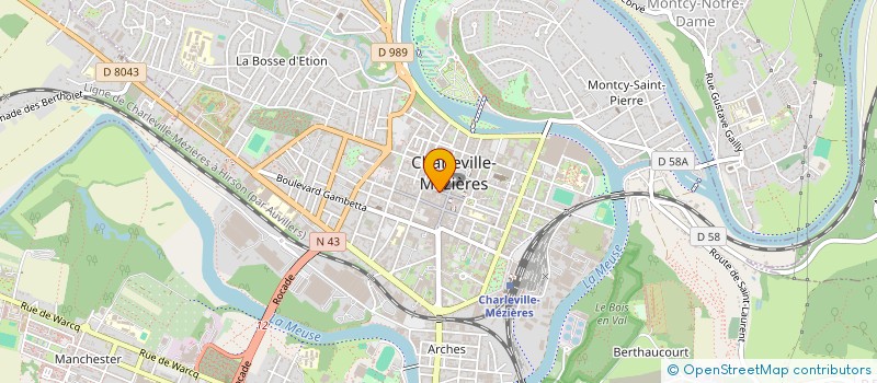 localisation de l'entreprise EVASION FM  CHARLEVILLE-MEZIERES