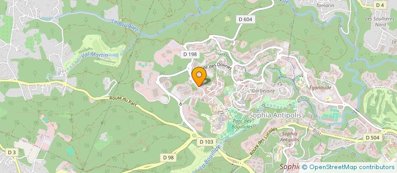 localisation de l'entreprise EVASION GT à VALBONNE