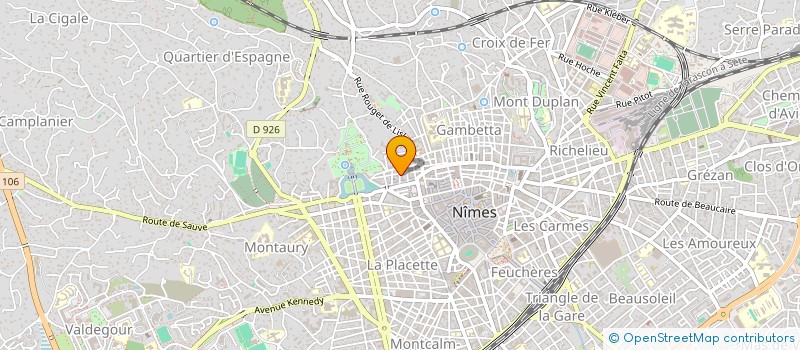 localisation de l'entreprise EVASION GUITARE  NIMES