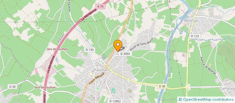 localisation de l'entreprise EVASION-LIVE à PAULHAN